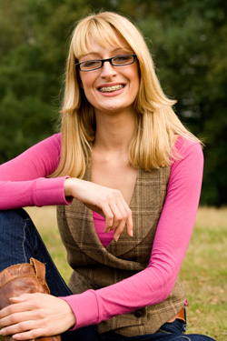 photo of adult with braces