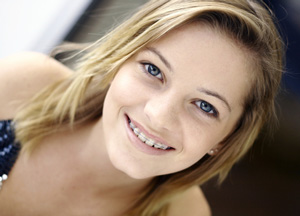 photo of teen with braces